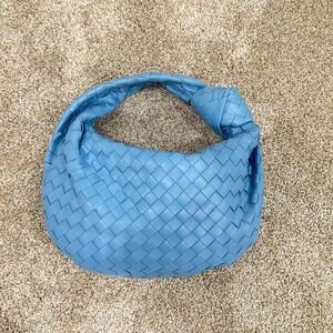 Bottega Venetta babyblue color handbag